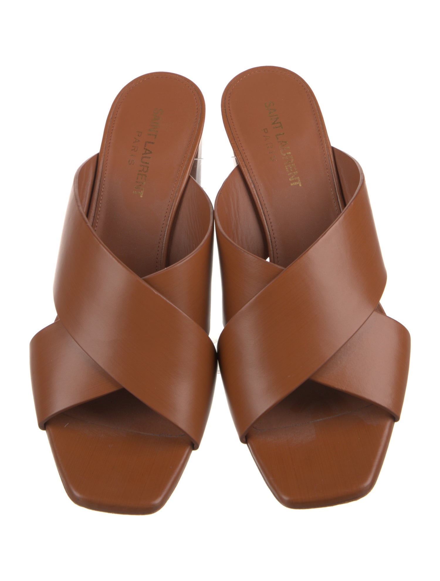 Saint Laurent Leather Slides